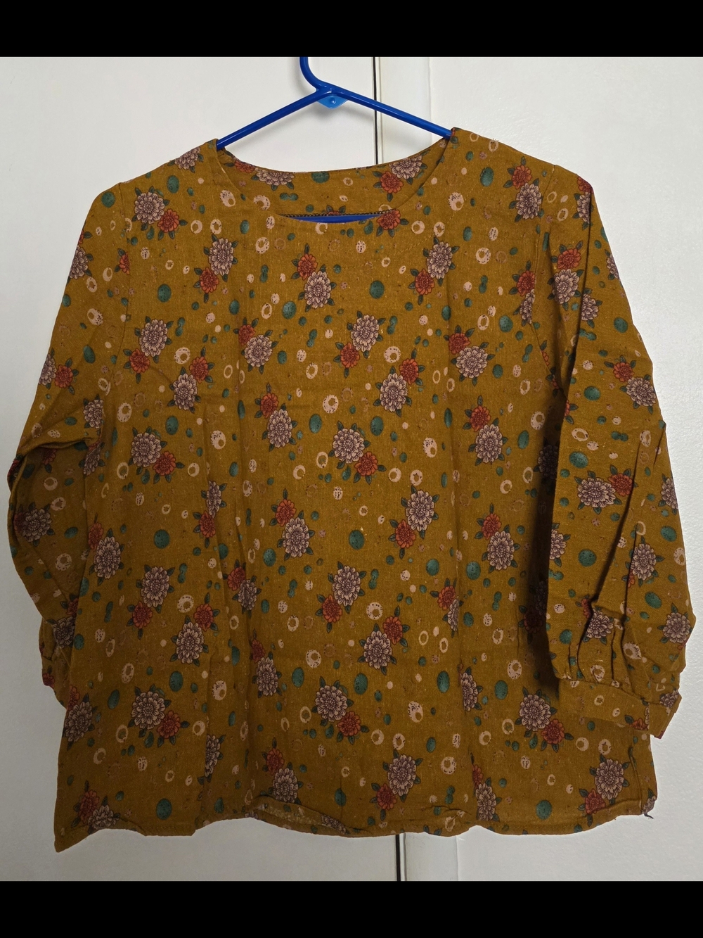 Black Floral Midi Dress with Multicolor Blooms - Picture 8 of 15